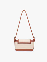 Load image into Gallery viewer, Oaklynn Straw Crossbody: Natural/Black