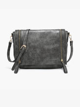 Load image into Gallery viewer, Foster Distressed Dual Zip Crossbody