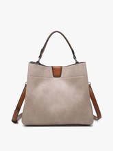 Load image into Gallery viewer, Tati Monogrammable Satchel w/ Shoulder Strap