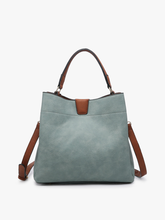 Load image into Gallery viewer, Tati Monogrammable Satchel w/ Shoulder Strap