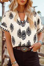 Load image into Gallery viewer, Boho Medallion V-Neck Blouse