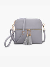 Load image into Gallery viewer, Tara Double Zip Crossbody Bag/Wristlet for Women