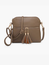 Load image into Gallery viewer, Tara Double Zip Crossbody Bag/Wristlet for Women