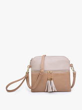 Load image into Gallery viewer, Tara Double Zip Crossbody Bag/Wristlet for Women