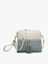Load image into Gallery viewer, Tara Double Zip Crossbody Bag/Wristlet for Women