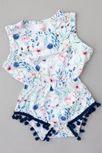 Load image into Gallery viewer, Let Your Dreams Blossom Pom Pom Romper