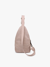 Load image into Gallery viewer, Nikki Dual Compartment Crossbody Sling Bag: Caramel