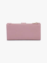 Load image into Gallery viewer, Violet RFID Fold-Out Wallet w/ Removable Card Slot: Cotton
