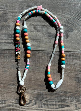Load image into Gallery viewer, Teach Colorful Beaded Lanyard with Breakaway Clasp