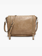 Load image into Gallery viewer, Foster Distressed Dual Zip Crossbody