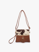 Load image into Gallery viewer, Tara Double Zip Crossbody Bag/Wristlet for Women