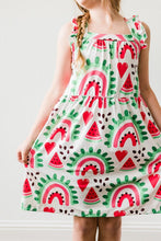 Load image into Gallery viewer, One in a Melon Ruffle Cross Back Dress