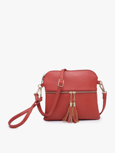 Load image into Gallery viewer, Tara Double Zip Crossbody Bag/Wristlet for Women