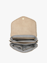 Load image into Gallery viewer, Sloane Flapover Crossbody w/ Whipstitch and Tassel