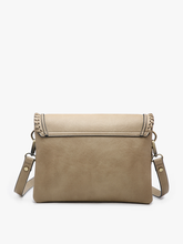 Load image into Gallery viewer, Sloane Flapover Crossbody w/ Whipstitch and Tassel