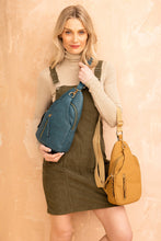 Load image into Gallery viewer, Nikki Dual Compartment Crossbody Sling Bag: Ivory