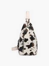 Load image into Gallery viewer, Nikki Dual Compartment Crossbody Sling Bag: Ivory