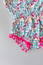 Load image into Gallery viewer, Cabana Floral Pom Pom Romper