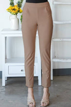 Load image into Gallery viewer, Heimish Solid Straight Fit Pants with Waistband Mocha