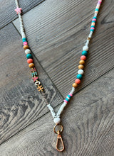 Load image into Gallery viewer, Teach Colorful Beaded Lanyard with Breakaway Clasp