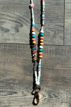 Load image into Gallery viewer, Teach Colorful Beaded Lanyard with Breakaway Clasp