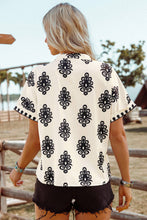 Load image into Gallery viewer, Boho Medallion V-Neck Blouse