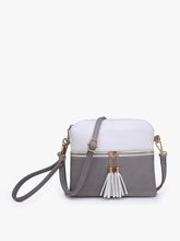 Load image into Gallery viewer, Tara Double Zip Crossbody Bag/Wristlet for Women