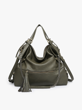 Load image into Gallery viewer, Jamila Rustic Tote w/ Chain