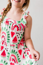 Load image into Gallery viewer, One in a Melon Ruffle Cross Back Dress