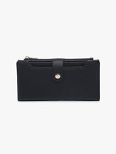 Load image into Gallery viewer, Violet RFID Fold-Out Wallet w/ Removable Card Slot: Black