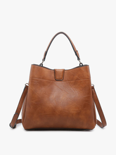 Load image into Gallery viewer, Tati Monogrammable Satchel w/ Shoulder Strap