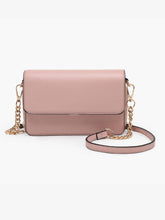 Load image into Gallery viewer, Lauryn Flapover Crossbody w/ Chain Strap