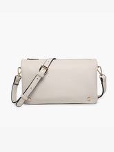 Load image into Gallery viewer, Phiona Studded Flapover Crossbody: Dark Forest Green