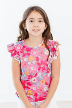 Load image into Gallery viewer, Hawaiian Floral S/S Ruffle Tee