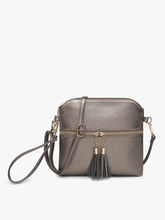 Load image into Gallery viewer, Tara Double Zip Crossbody Bag/Wristlet for Women