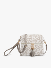 Load image into Gallery viewer, Tara Double Zip Crossbody Bag/Wristlet for Women