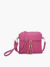 Load image into Gallery viewer, Tara Double Zip Crossbody Bag/Wristlet for Women