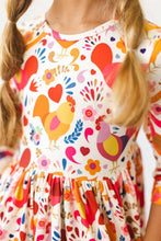 Load image into Gallery viewer, Happy Hen 3/4 Sleeve Pocket Dress