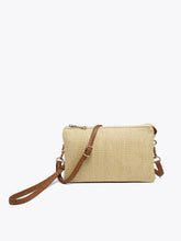 Load image into Gallery viewer, Riley Micro Straw 3 Compartment Crossbody/Wristlet