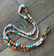 Load image into Gallery viewer, Teach Colorful Beaded Lanyard with Breakaway Clasp