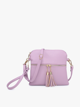 Load image into Gallery viewer, Tara Double Zip Crossbody Bag/Wristlet for Women
