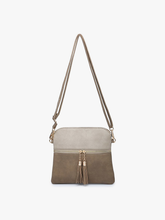Load image into Gallery viewer, Tara Double Zip Crossbody Bag/Wristlet for Women