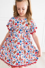 Load image into Gallery viewer, Fluffy Cows Pom Pom Dress