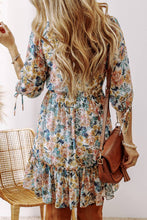 Load image into Gallery viewer, Charming Blooms V-Neck Floral Dress