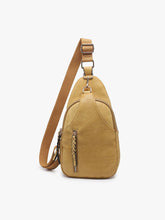 Load image into Gallery viewer, Nikki Dual Compartment Crossbody Sling Bag: Ivory