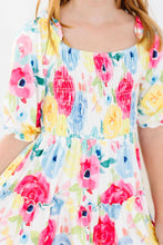 Load image into Gallery viewer, Rosie Smocked Ruffle Dress