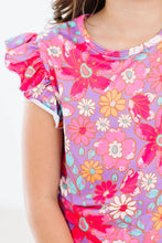 Load image into Gallery viewer, Hawaiian Floral S/S Ruffle Tee
