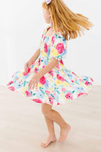 Load image into Gallery viewer, Rosie Smocked Ruffle Dress