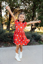 Load image into Gallery viewer, Husker Twirl Flutter Dress