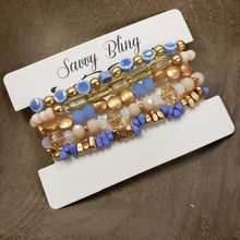 Load image into Gallery viewer, Capri Blue Bracelet Stack